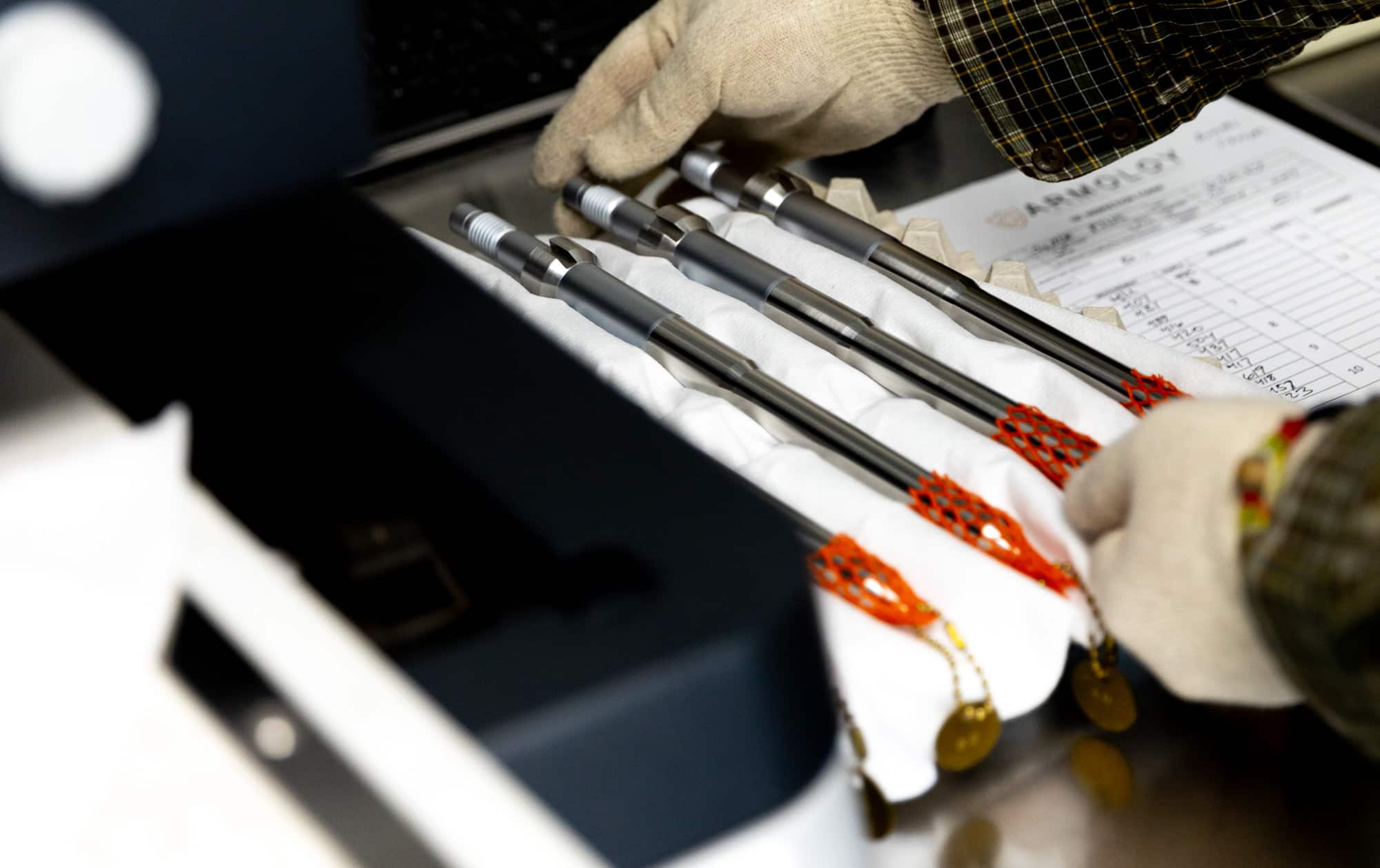 components ready for thin dense chrome plating after citric passivation