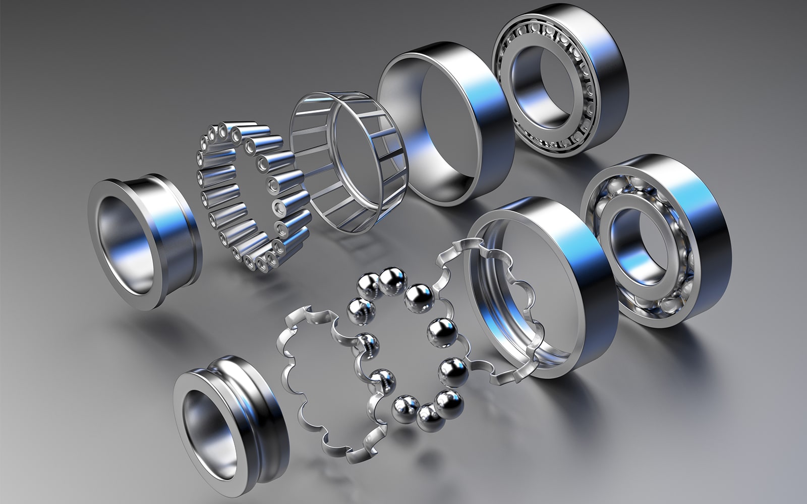 Electrolizing microcracked thin dense chrome-coated bearings