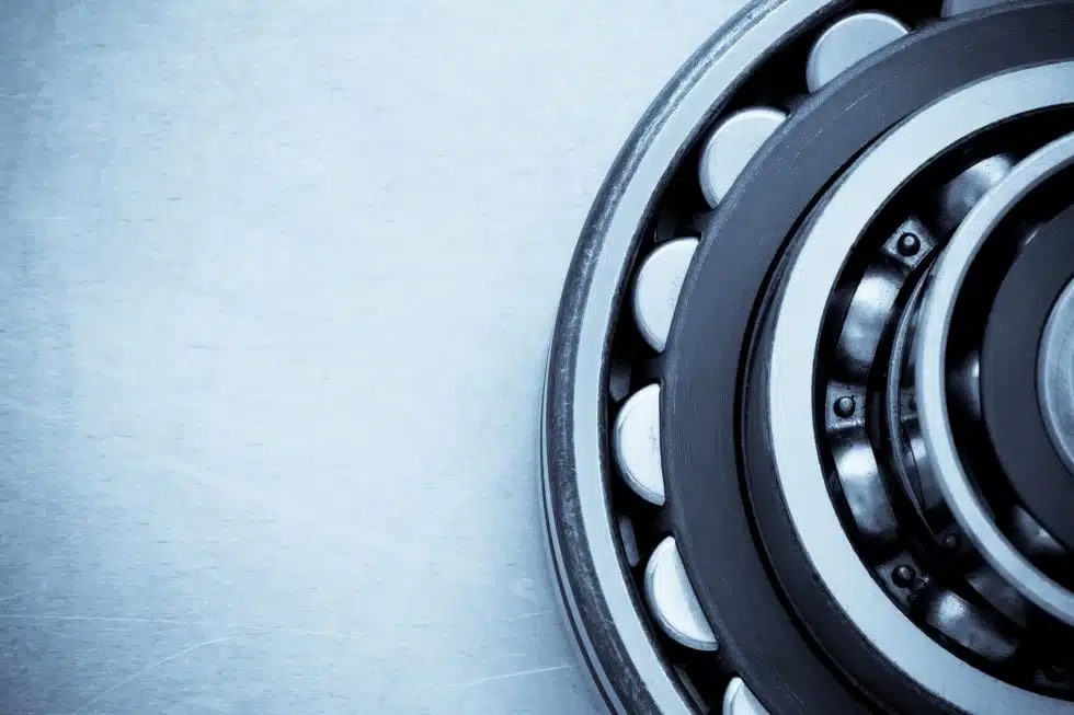 image of rolling contact fatigue in machine bearings