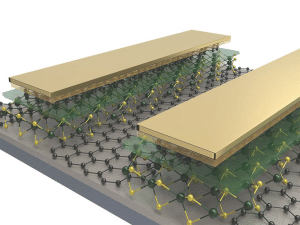 molybdenum disulfide 3D illustration of molecular composition