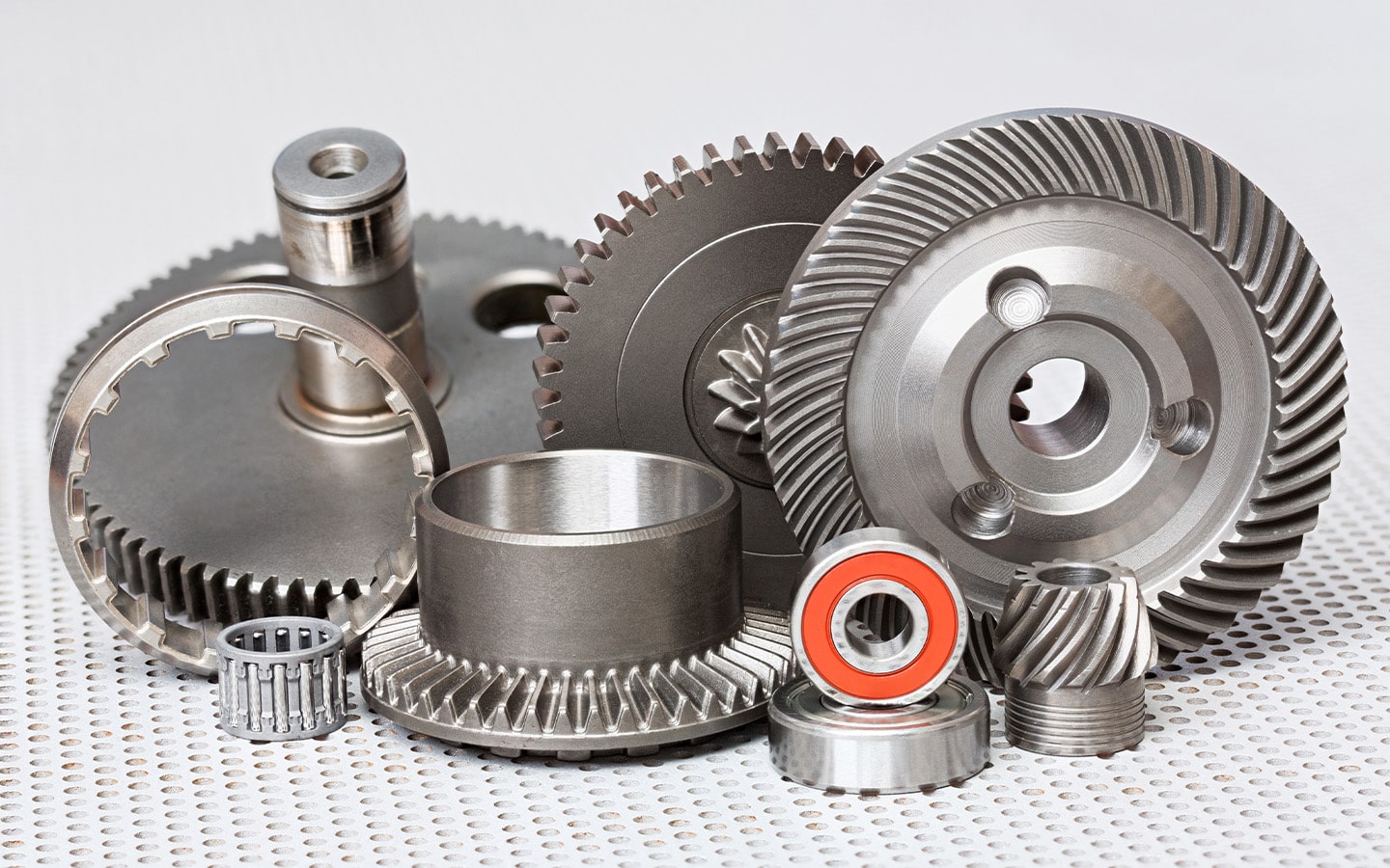 collection of various bearing and gear types with Armoloy Thin Dense Chrome