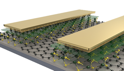 molybdenum disulfide 3d illustration