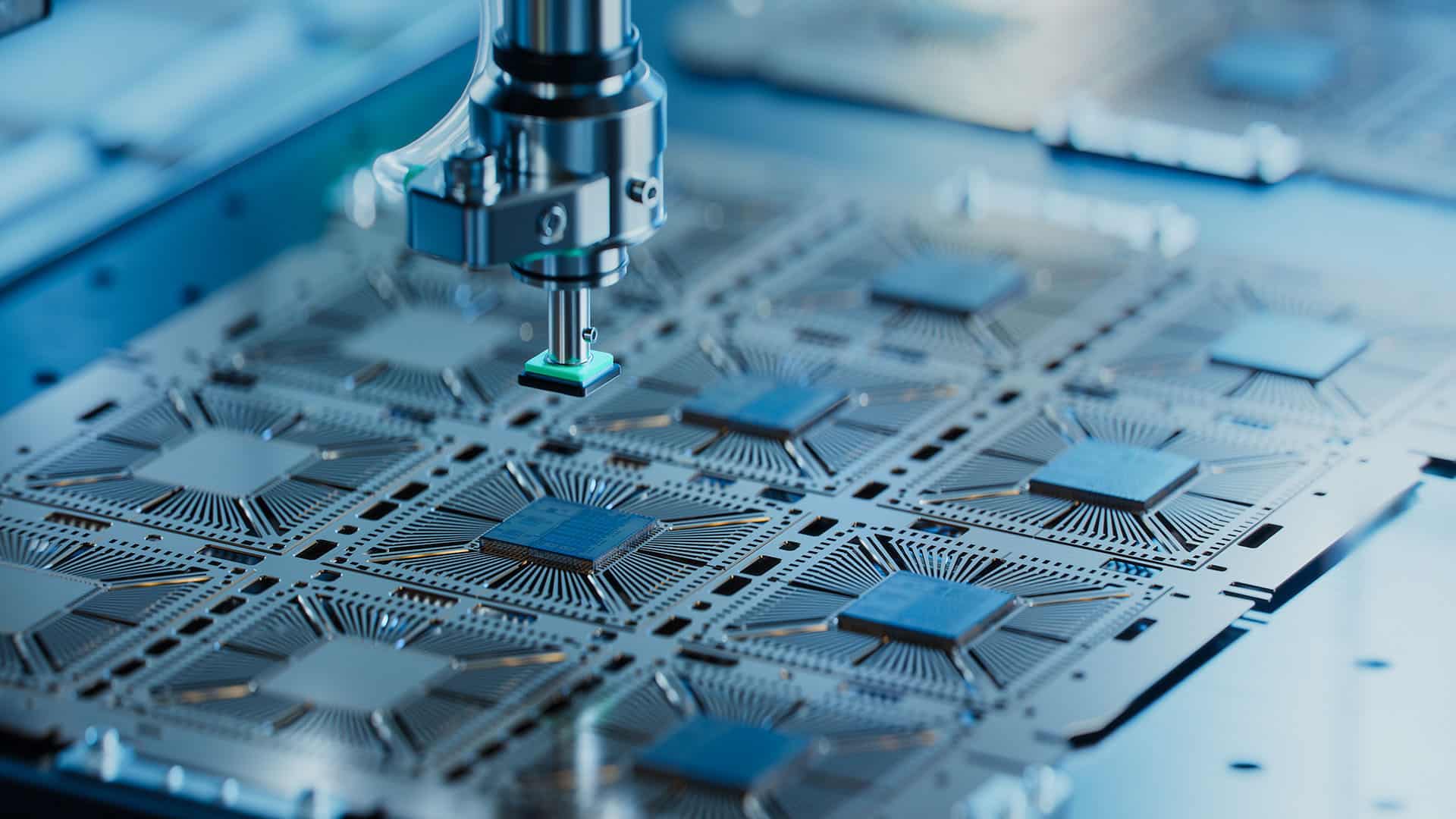 image of semiconductor coatings used on robotic arm with Electrolizing coating for friction reduction