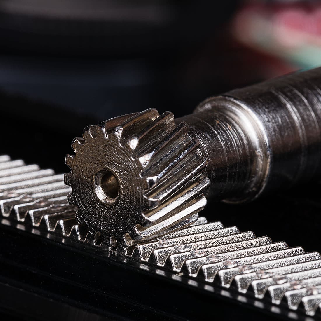 untreated linear motion gear with no coatings for linear guide used